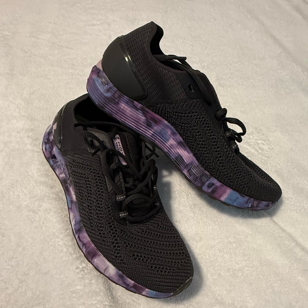 Under Armour Black and White Athletic Shoes